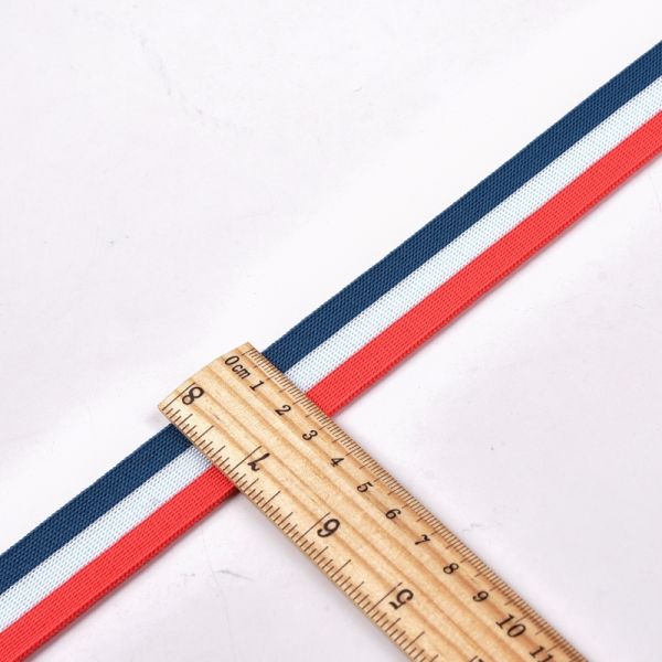 Metallic 20mm Elastic Polyester Jacquard Webbing
