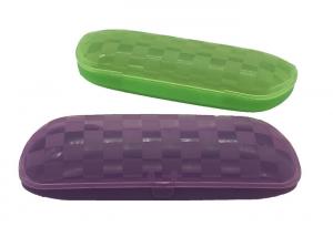 China Green Purple Glasses Packing Plastic Spectacle Case on sale