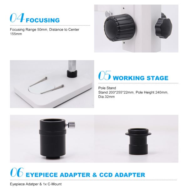 Stereo Microscope Binocular 0.7-4.5x