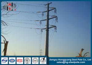 China 10-220KV Steel Transmission Poles For Electrical Distribution Over Headline Project Q235 factory