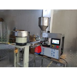China Desktop Capping All-In-One Machine Nozzle Bag Product Liquid Powder Granule Packaging factory