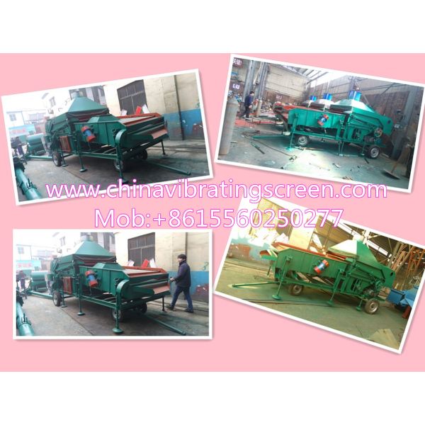 Mobile cocoa beans adzuki beans cleaning and sorting equipment