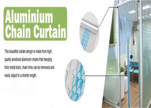 China Modern Office Chain Link Curtain Wall , Multifunctional Aluminium Chain Fly Curtain factory