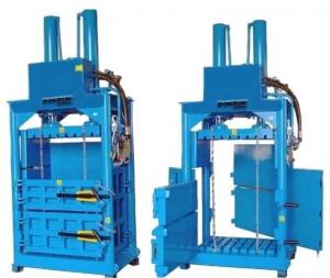 China 11Kw Hydraulic Vertical Cardboard Baler Machine Cotton Pressing 175*85 factory