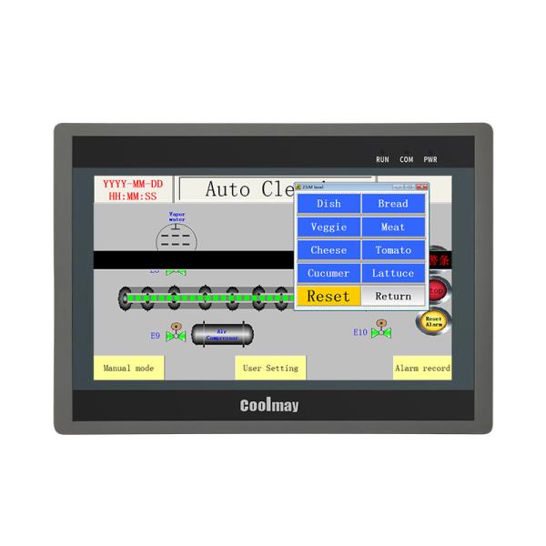 China High Processing Speed Integrated HMI PLC RS232 8 Bit Encryption factory