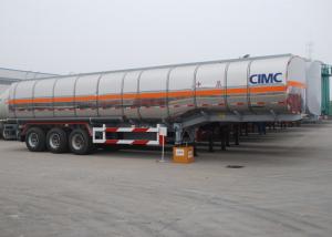 China CIMC alum fuel tank trailer transport diesel crude oil tank trailer aluminium tanker trailer for sale on sale