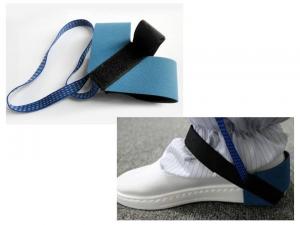China Blue/Black Rubber Antistatic ESD Heel Strap factory