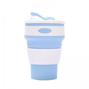 China Eco Portable Silicone Reusable Folding Coffee Cup on sale