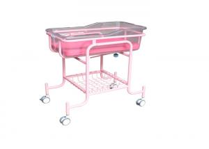 China Baby Hospital Bed With 4 Locking Wheels Metal Material on sale
