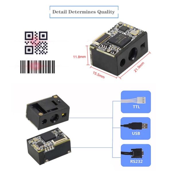 LV3085 2D Barcode Scanner Module Multiple Interfaces LV3085 2D Barcode Scanner Module Compact Lightweight Design