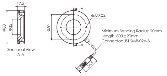 1 Channel 24V 80mm Diameter Machine Vision Ring Light With Special Diffuser