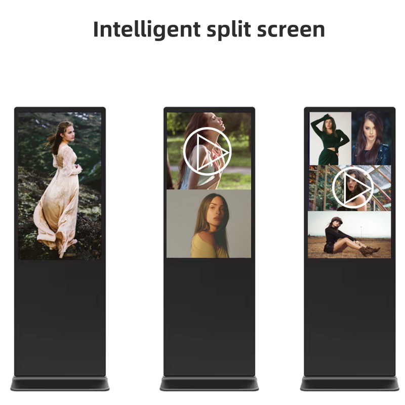 Android System Digital Signage with Infrared Touch Screen Multi-OS Support and Full HD Resolution for Interactive Advertising