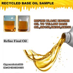 China Latest technology used engine oil Regeneration machine to yellow base oil with 85% output on sale
