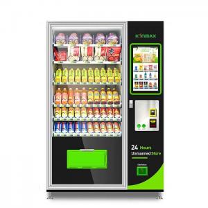 China Food And Drinks Self Service Vending Machine Spiral Tray Cooling System Smart on sale