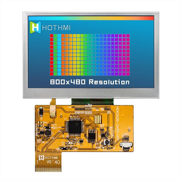 4.3 Inch Smart Serial 800x480 UART TFT Display Screen Sunlight Readable