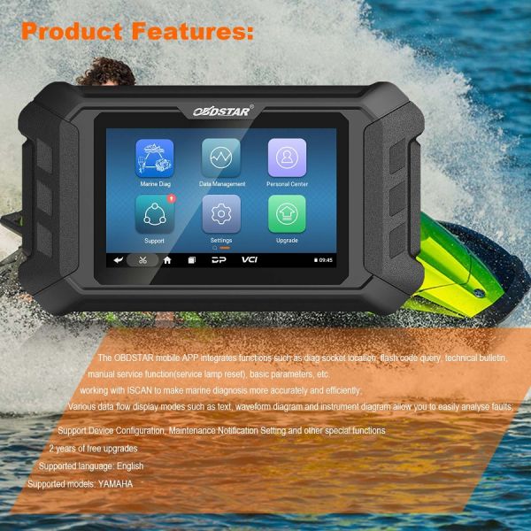 OBDSTAR iScan YAMAHA Marine Diagnostic Tablet