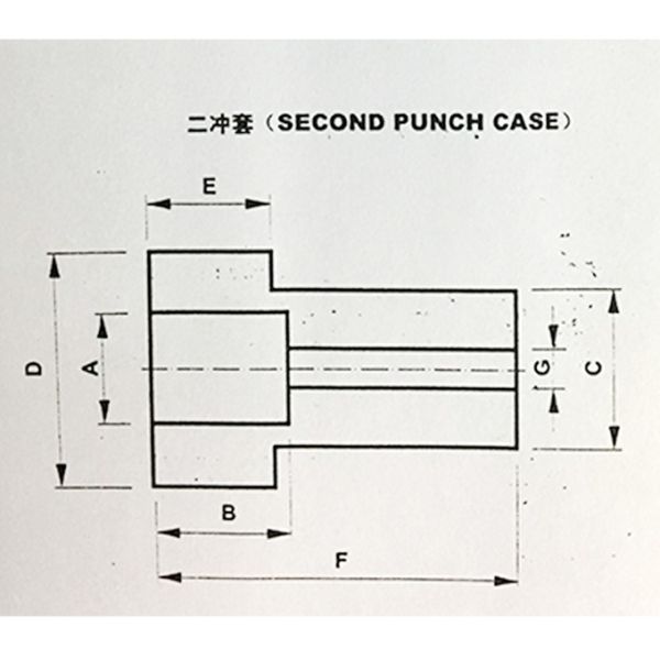 Precision Customized Second Punch Case , Screw Header Punch