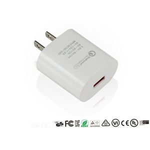 China Qualcomm US Plug Quick Charge Adapter Qc3.0 Fast Charging Adaptor Mini Size factory