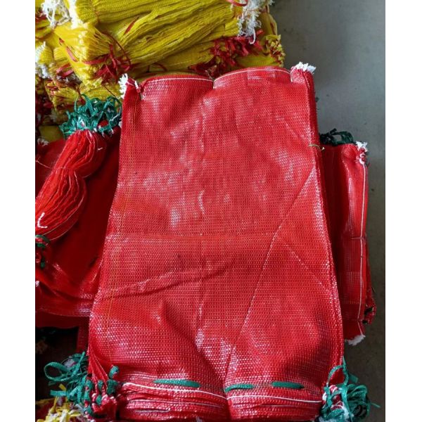 PP Drawstring Mesh Netting Bags Vegetables Packing Onion Potatoes