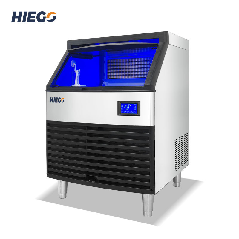 China 120kg Automatic Ice Machine 22mm Countertop Ice Cube Maker R404 factory
