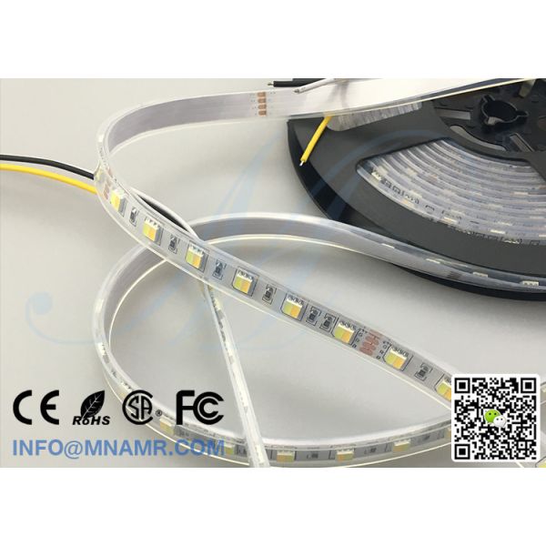 15watts IP67 Outdoor LED Strip Light Low Voltage 12V 24VDC Warm White and Cold White Mix Colors