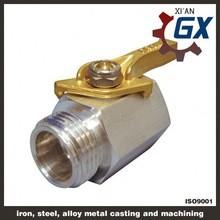 Cast NPT Full Port Private Label on Handle Ppr Ball Valve With Brass Ball