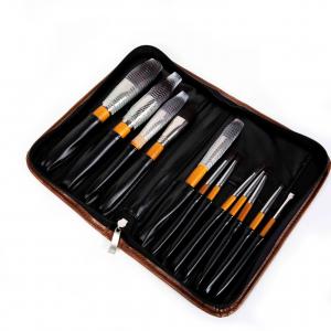 China Private Label Black Face Powder Brush 12PCS Synthetic Hair Makeup Brushes on sale