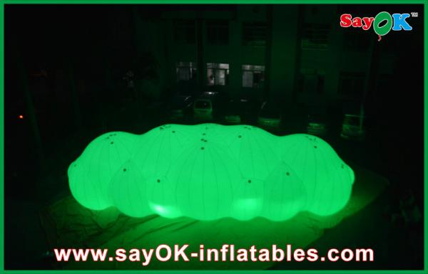 China 12m Long Giant Inflatable Balloon LED Helium Cloud With With 0.2mm PVC For Event factory