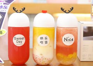 China Caliber 68mm 500ml Plastic Disposable Juice Bottles BPA Free factory