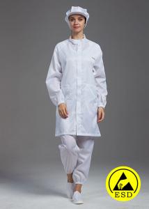 China Stand Collar Disposable Lab Coats Multi Color Antistatic Protective Clothing factory