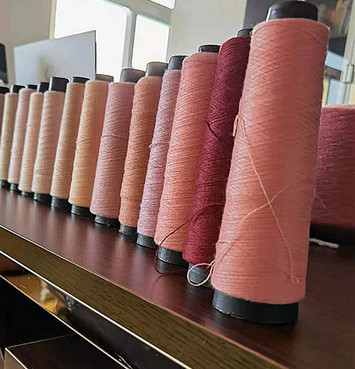 200 colors Stock avliable 28S/2 or 2/48NM angora like 50% viscose 29% PBT 21% nylon knitting core spun yarn