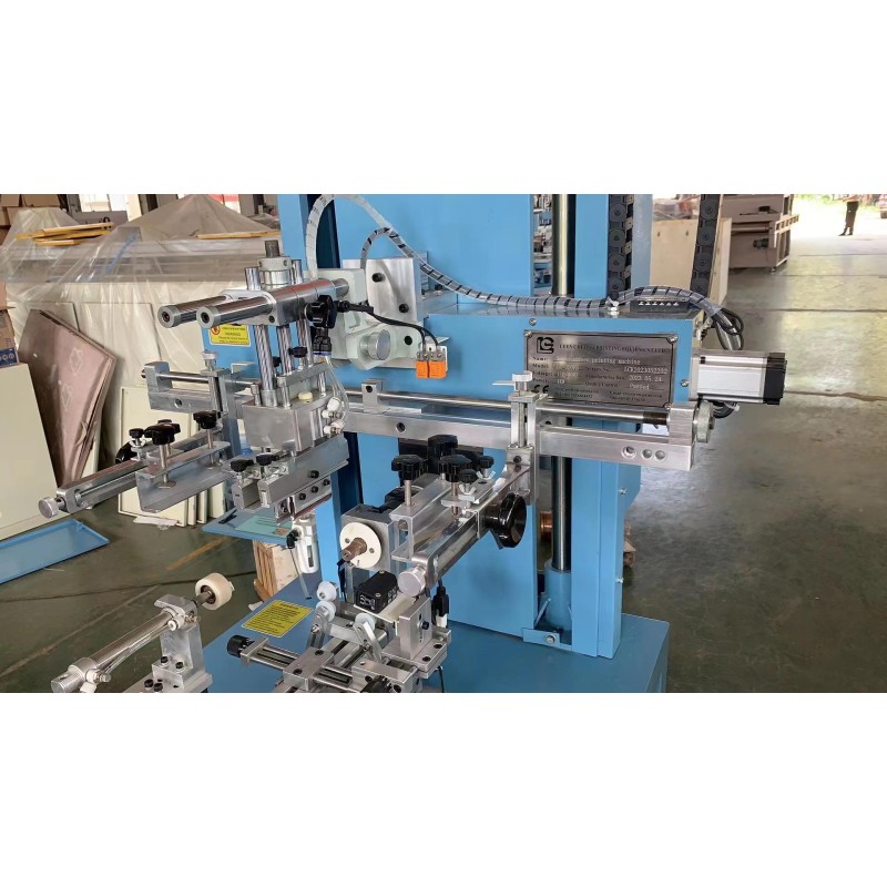 Fan-shaped Bottle Silk Screen Printing Machine with color sensor