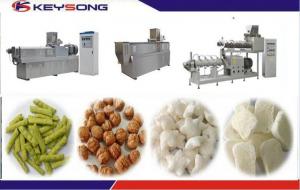 China Slanty Bar Twin Screw Extrusion Snacks Food Machinery Fully - Automatic factory