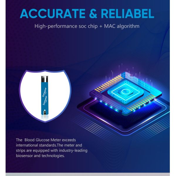 Portable Code Free Digital Glucometer With Small Volume Blood Smart Blood Sugar Monitor Blood Glucose Meter Full Kit