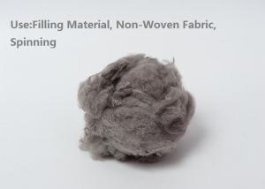 China Premium Grey Polyester Raw Material Dyed Recycled Polyester Staple Fiber ISO9001 factory