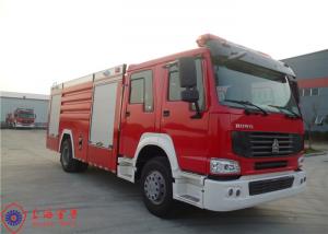 China HOWO Chassis 4x2 Drive Commercial Custom Fire Trucks with Large Space Cab 6 Seats factory