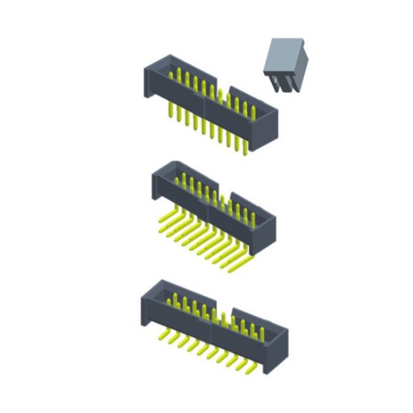 1.5A Straight 2mm Header Connector Height 4.8 Phosphor Brass Contact