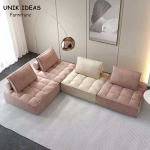 China Modern Sectional Daybed Corner Modular Couch Cube Sofa For Living Room on sale