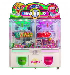 China 2 Players Clamp Prize Arcade Machine Clip Gift Game With Custom Logo Stickers factory