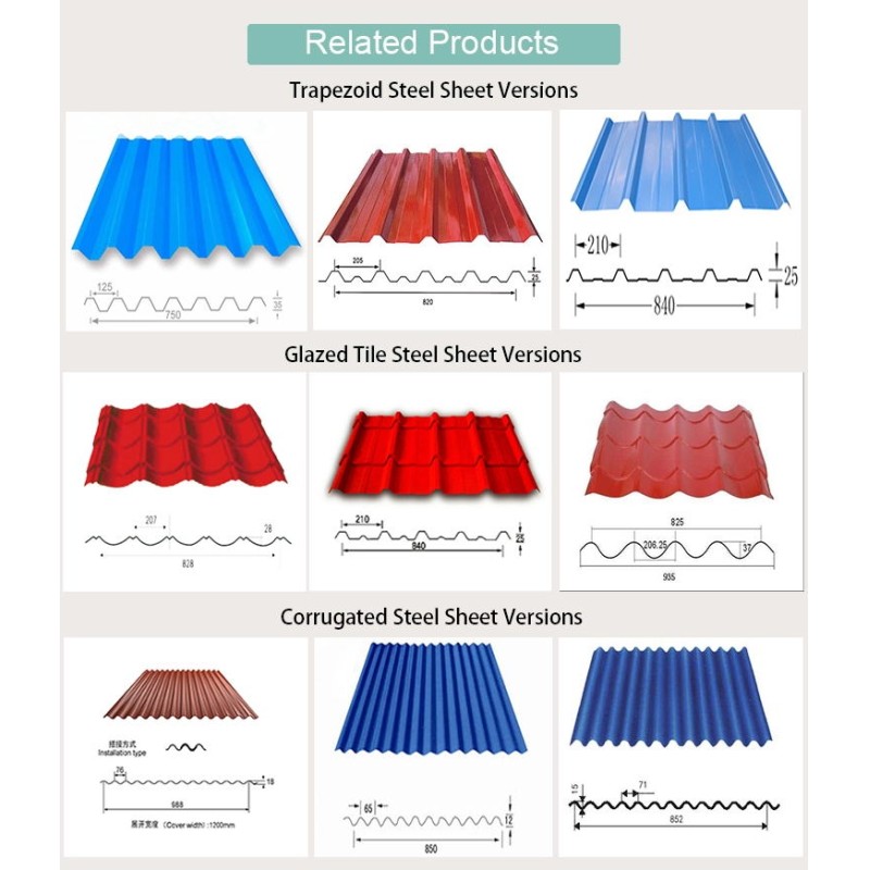 Width 600mm Corrugated SGCH SPCC Galvanized Roofing Sheets