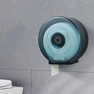 China Lockable ABS Round Paper Towel Dispenser Wall Mounted Dark Green on sale