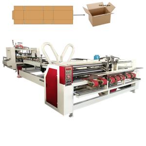 China 12Kw Corrugated Carton Box Folder Gluer Machine Automatic on sale