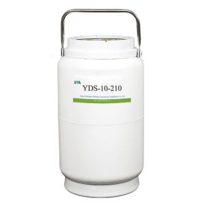 White Liquid Nitrogen Cryogenic Tank , Liquid Nitrogen Container 2 Liter