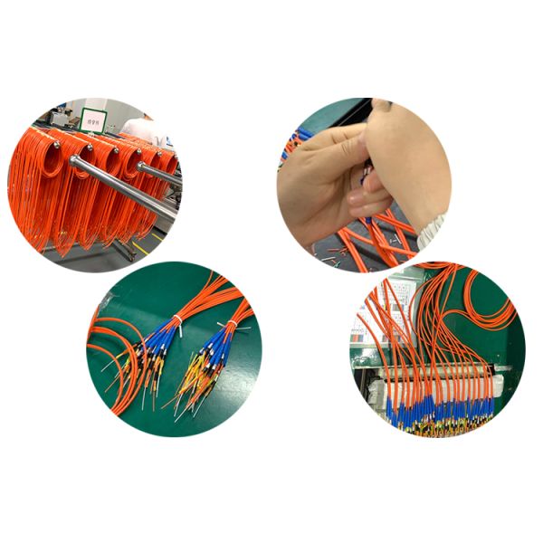 3.0mm Duplex LSZH Multi Mode Fiber Optic Patch Cords SC UPC To SC UPC With Orange