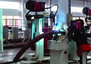 Bent pipe- Flange automatic welding system