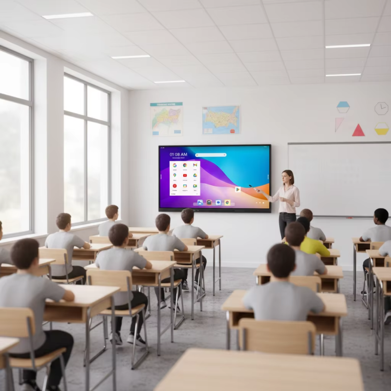 Latest Android (16+256GB) 86 Inch Interactive LCD Smart Board For Class And Office