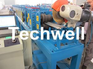 China Automatic Roller Shutter Door Roll Forming Machine With PLC Computer Control System factory