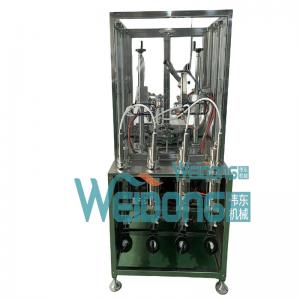China High Accuracy Automated Filling Machine With Low Noise Level  4 Bottles / Min factory
