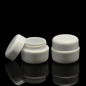 China 5g Thick Wall Plastic Jars Cosmetic Eye Cream Jar Packaging With Bamboo Lids factory