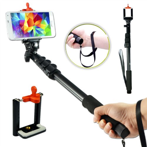 123CM extendable telescopic handheld Pole Arm monopod Camcorder/Camera/mobile phone